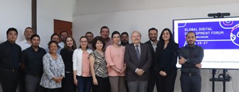 Guatemala watch party participants at Palladium office