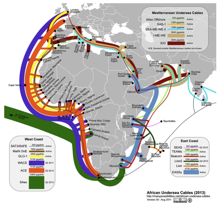 Google Creating a Map of Africa’s Broadband Cables