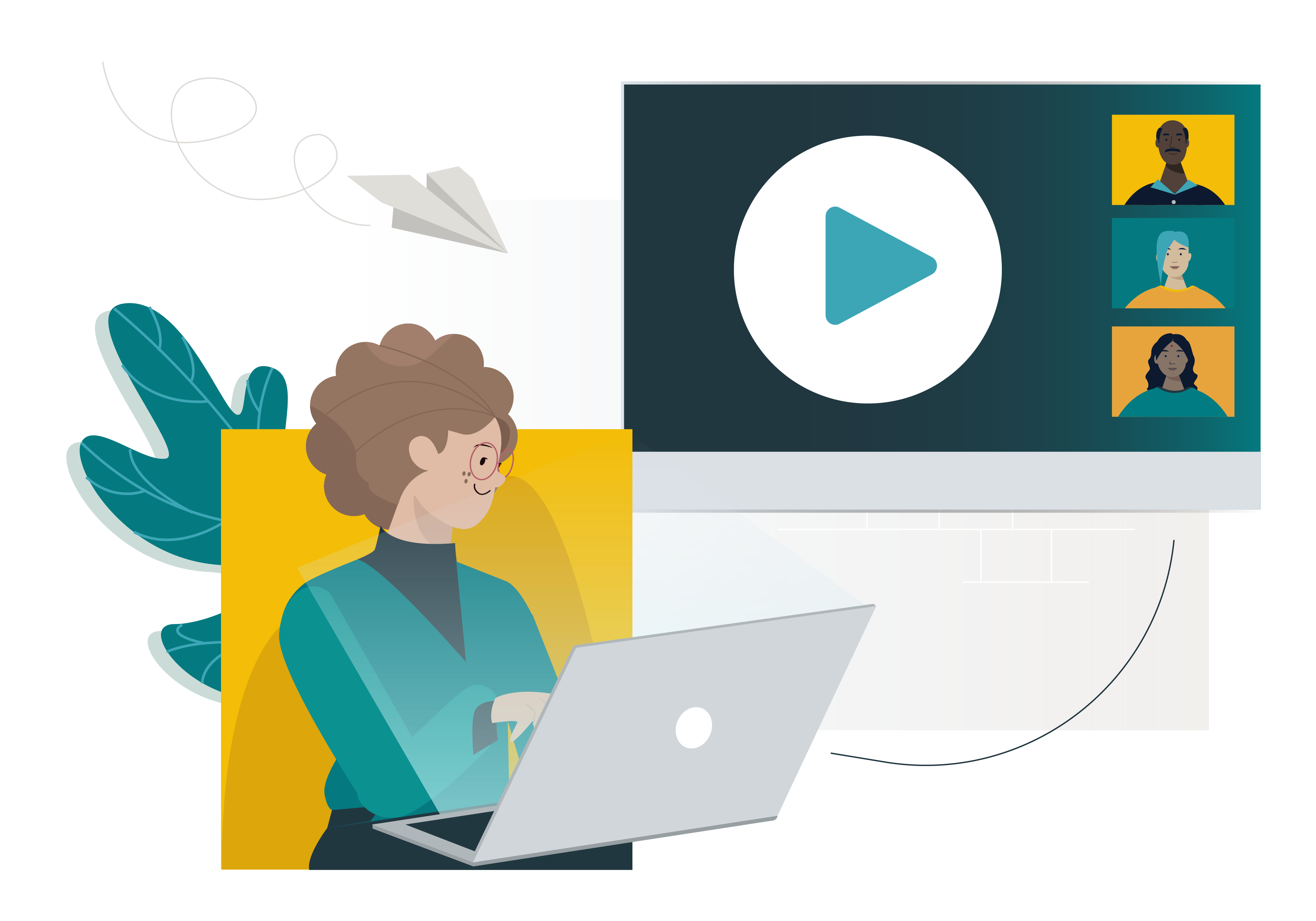 A community of learners connecting online