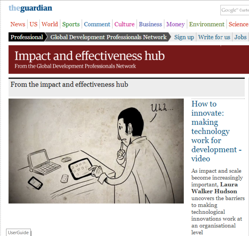 TechChange animation video in The Guardian