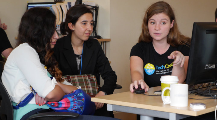 Emily with TechGirls