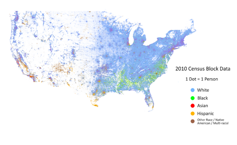 Cooper Center's Racial Dot Map of the US