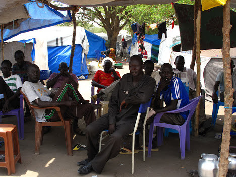 Men in IDP camps in South Sudan